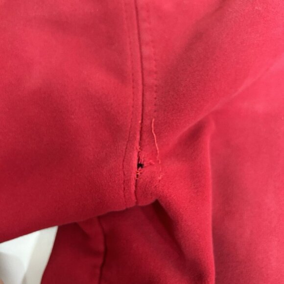Vtg BETTY ROSE MONTORO SUEDE By EARL GLO Women Coat Pockets Red XL ?! Flaw Read - Picture 14 of 15